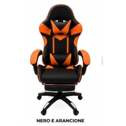 SEDIA GAMING WSE8156 ARANCIONENERO