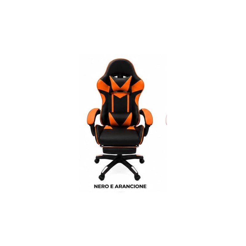 SEDIA GAMING WSE8156 ARANCIONENERO