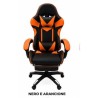 SEDIA GAMING WSE8156 ARANCIONENERO