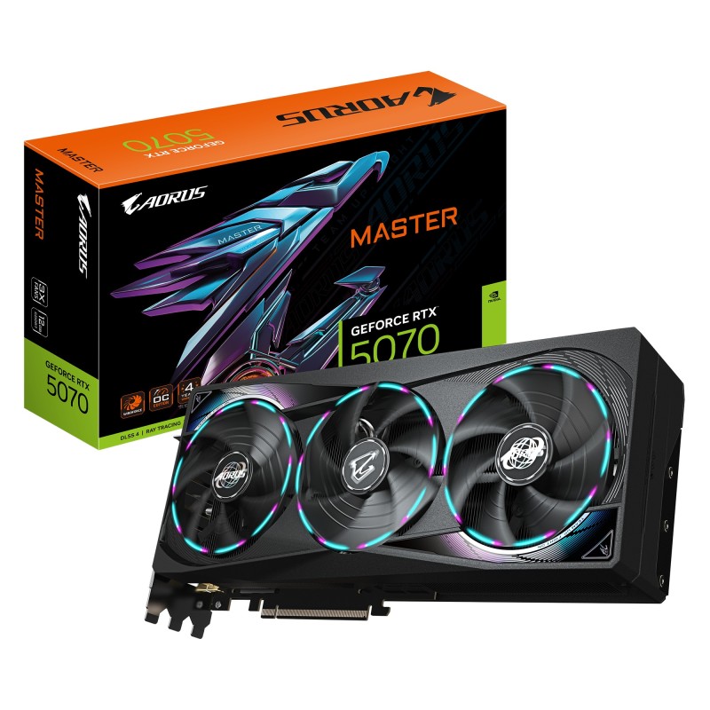 SCHEDA VIDEO GEFORCE RTX 5070 AORUS MASTER 12 GB GV-N5070AORUS M-12GD