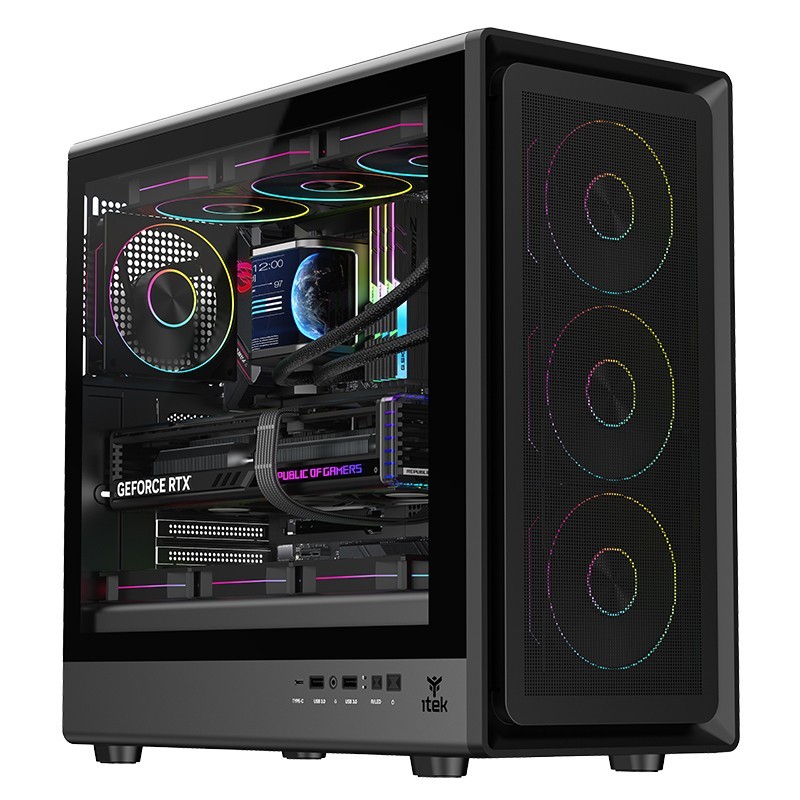 CASE GAMING TOWER MESHCORE 36B - NO ALIMENTATORE - ARGB FAN - NERO ITGCAMC36B