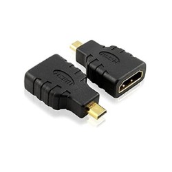 ADATTATORE SPINA HDMI MICRO TIPO D A PRESA HDMI 19PIN DORATO