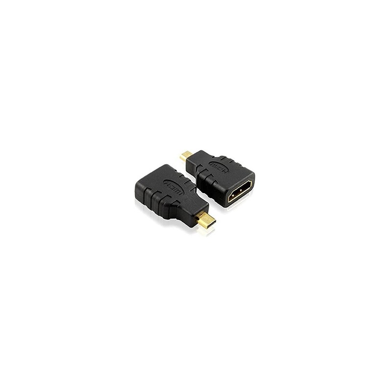ADATTATORE SPINA HDMI MICRO TIPO D A PRESA HDMI 19PIN DORATO