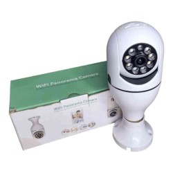TELECAMERA SORVEGLIANZA WIFI PANORAMA CAMERA IP E27 8177