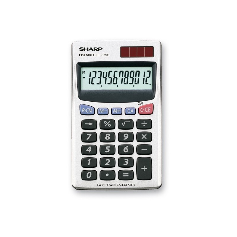 CALCOLATRICE TASCABILE 12 CIFRE SH-EL379SB BIANCA