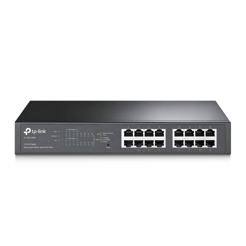 SWITCH RETE 16 PORTE 101001000 EASY SMART SG1016PE 8 PORTE POE