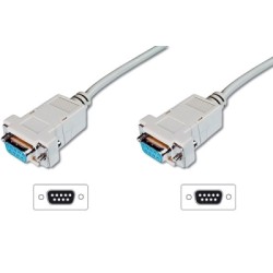 CAVO SERIALE NULL MODEM 9 POLI SUB-D FF 2MT LP120