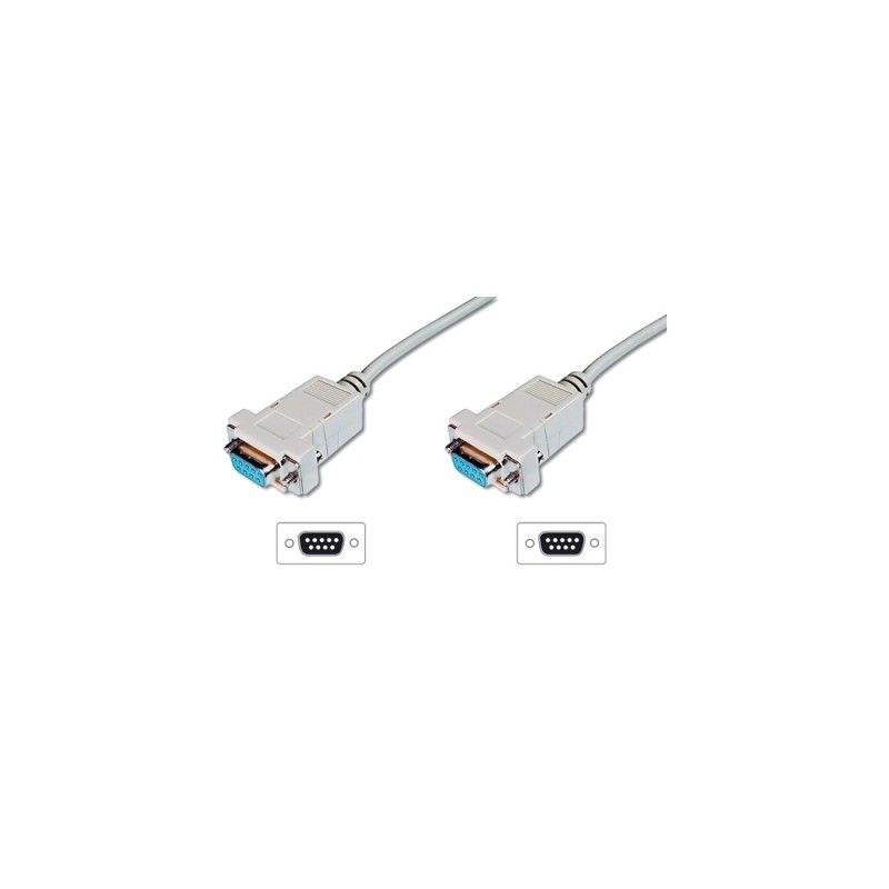 CAVO SERIALE NULL MODEM 9 POLI SUB-D FF 2MT LP120