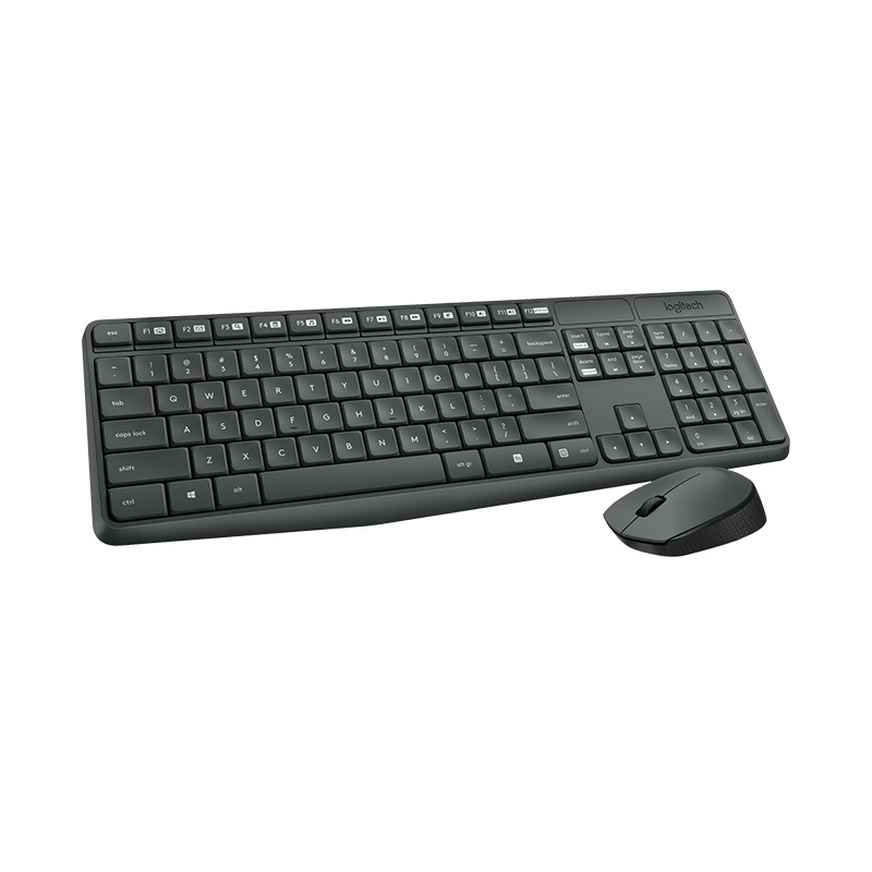 KIT MK235 TASTIERA + MOUSE WIRELESS NERA