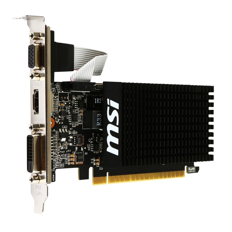 SCHEDA VIDEO GEFORCE GT710 2 GB PCI-E 2GD3H LP V809-2000R
