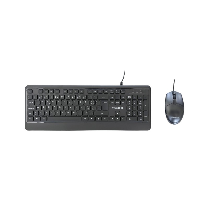 KIT EXCLUSIVE TASTIERA + MOUSE CON FILO - NERA MY541