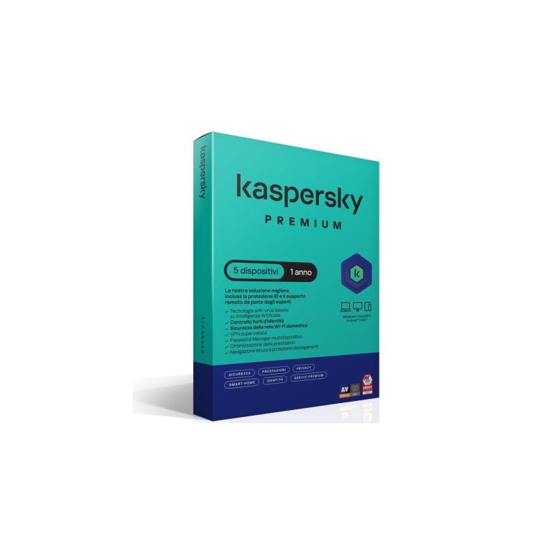 SOFTWARE ANTIVIRUS PREMIUM 1 ANNO 5 DISPOSITIVI SLIMBOX KL1047T5EFS-SSB