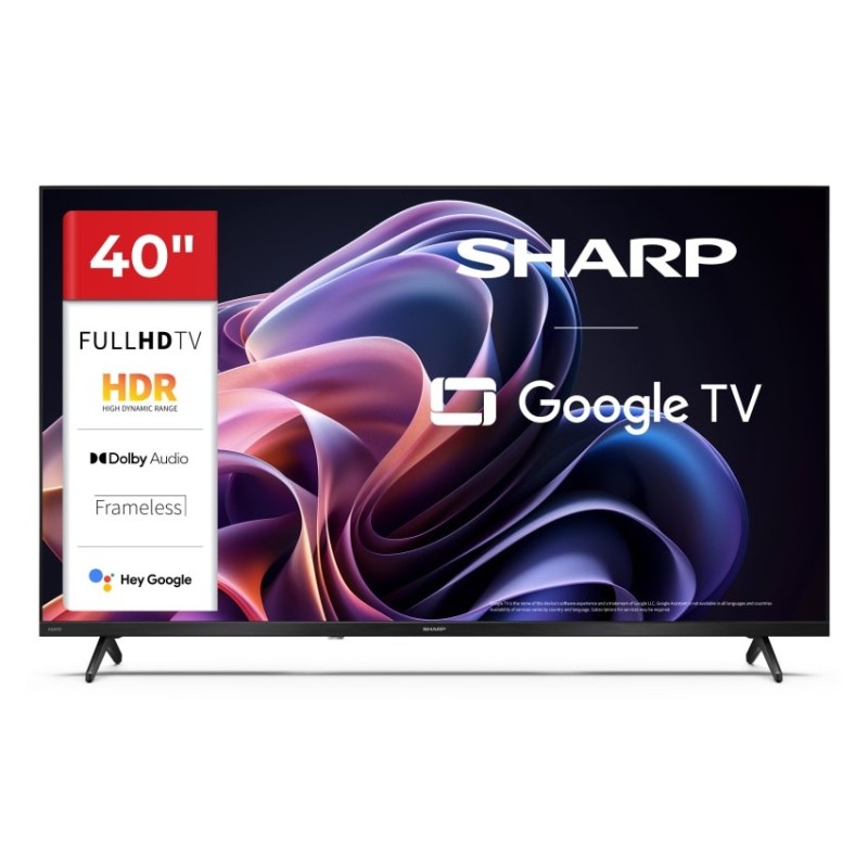 TV LED 40 40HF2265E FULL-HD SMART GOOGLE TV WIFI BLUETOOTH DVB-T2 NERO