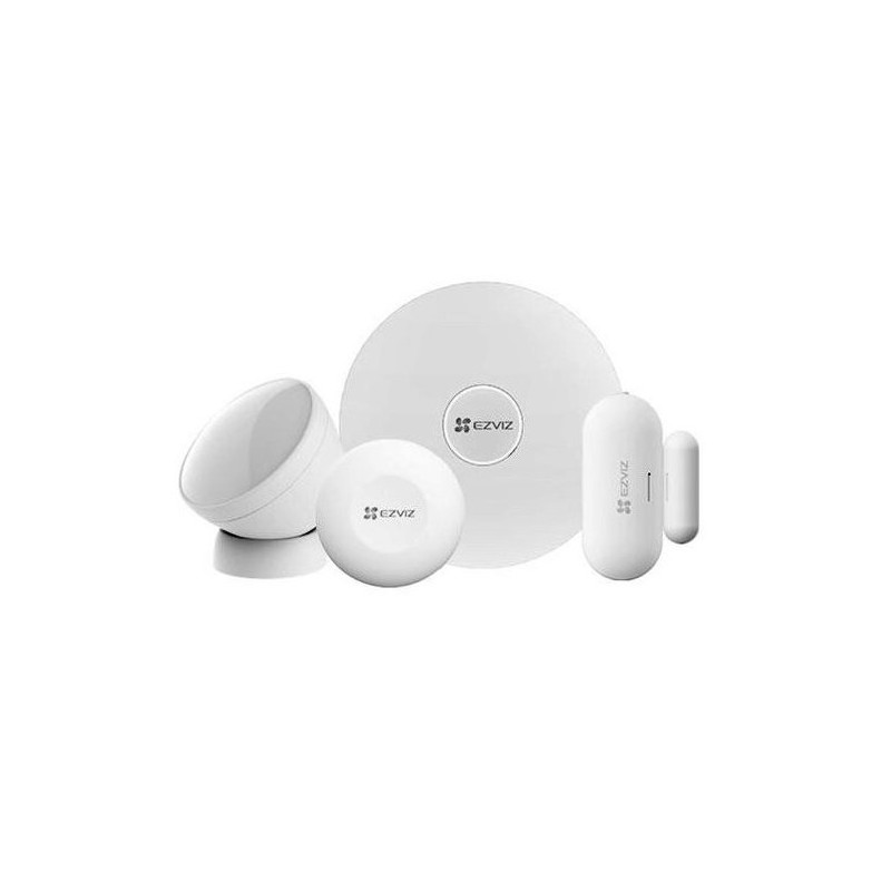 KIT ALLARME A3 - CENTRALINA SENSORE PIR APERTURACHIUSURA PULSANTE ZIGBEE EZVCSB1