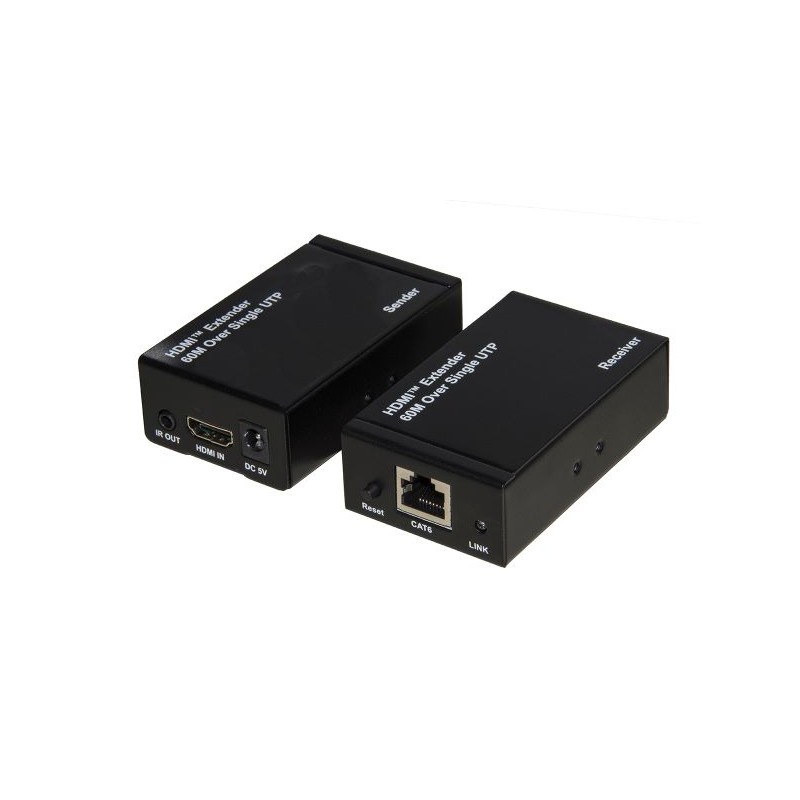 ESTENSORE DI LINEA HDMI CON CAVO DI RETE CAT5E6 FINO A 60 METRI 4K LKEXT163