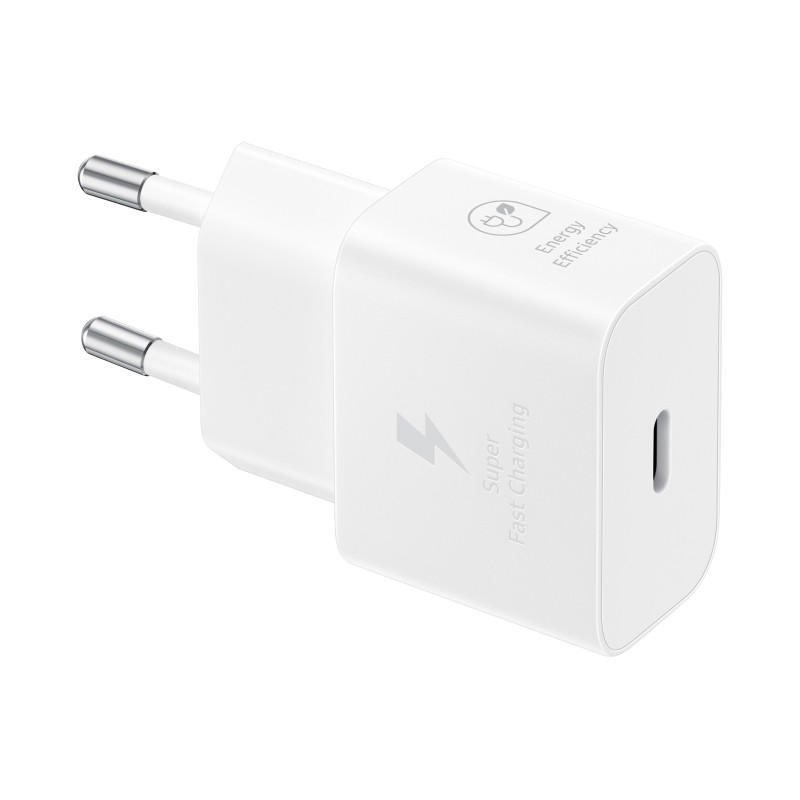 CARICA BATTERIA SAMSUNG 25W TYPE-C NO CAVO WHITE