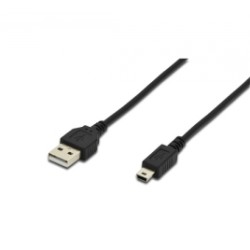 CAVO USB 20 A-MINI B M-M NERO AK300130018S