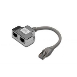SDOPPIATORE SCHERMATO 5E 2 LINEE RJ45 DN-93904