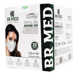 MASCHERINA PROTETTIVA FFP2 5 STRATI TAGLIA S - 25 PEZZI APSMABMD0001