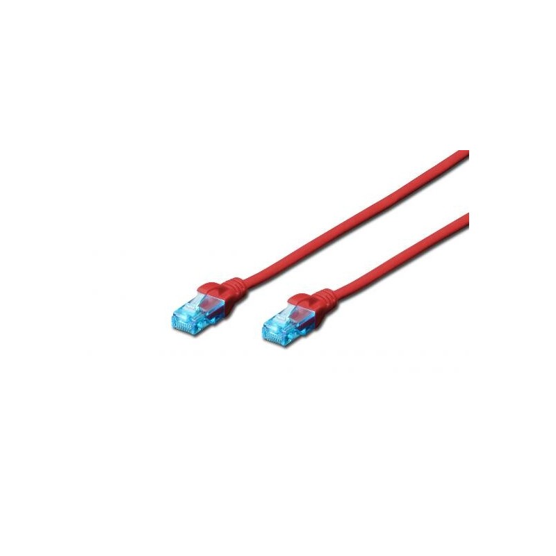 CAVO DI RETE DRITTO NON SCHERMATO CAT5E 5 MT ROSSO DK1512050R