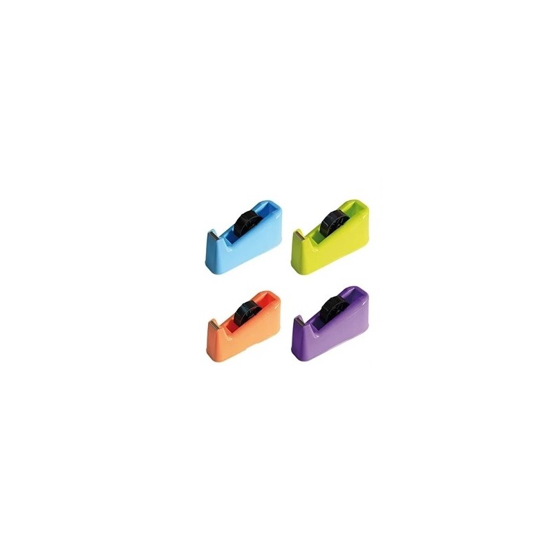 DISPENSER DA BANCO PER NASTRI ADESIVI 3366 MT - COLORI FLUO ASSORTITI