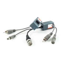 TRASMETTITORE VIDEOAUDIO BALUN COPPIA ALIMENTATO AS-UTP121