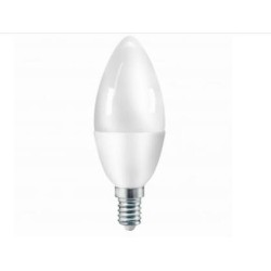 LAMPADA LED CANDELA C37 E14 55W LUCE NATURALE FLC37B6W65K14