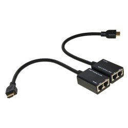ESTENSORE HDMI - 2 CAVI ETHERNET CAT 6 - 30MT LKEXT15