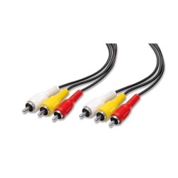 CAVO AUDIO E VIDEO 911 3SP RCA + 3SP RCA - 15MT