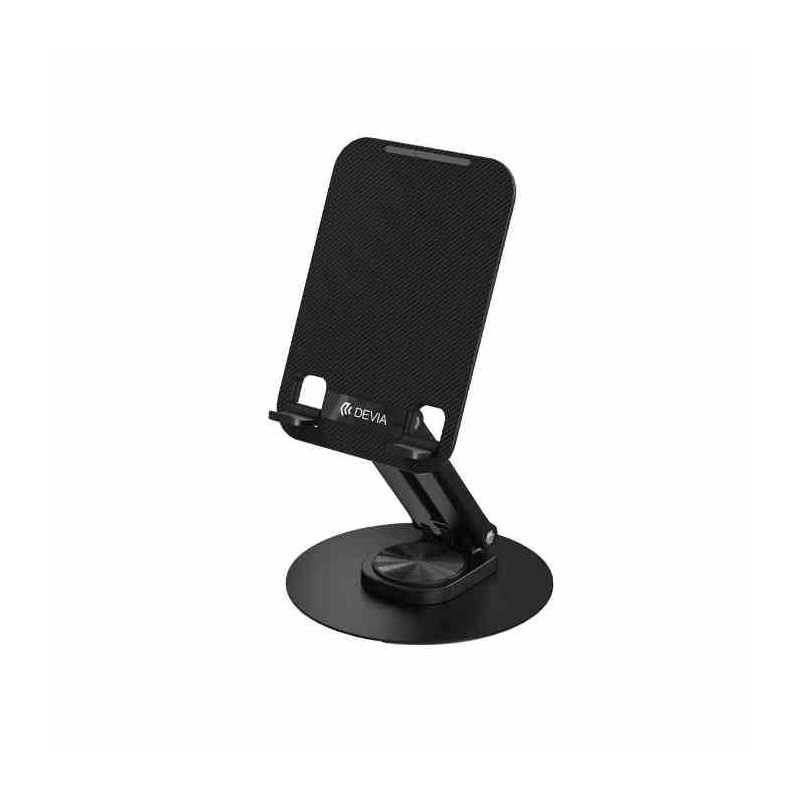 SUPPORTO PIEGHEVOLE IN METALLO CON ROTAZIONE 360 GRADI PER TABLETSMARTPHONE DE360FS700B