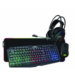TASTIERAMOUSECUFFIAPAD KIT HULK GAMING MULTIMEDIA 4IN1 WIRED ADJ