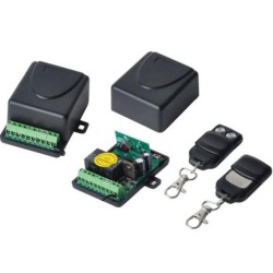KIT RICEVITORE DA INTERNO 433MHZ 2 TELECOMANDI JJ-JS-084
