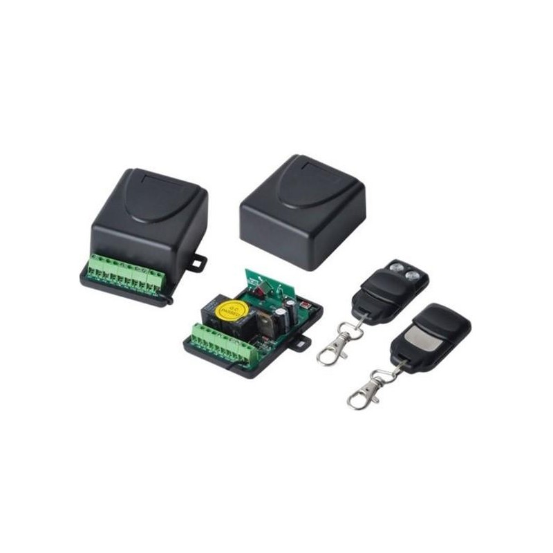 KIT RICEVITORE DA INTERNO 433MHZ 2 TELECOMANDI JJ-JS-084