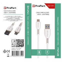CAVO LIGHTNING - USB TIPO-A PP15LT594W EAL150 15MT BIANCO