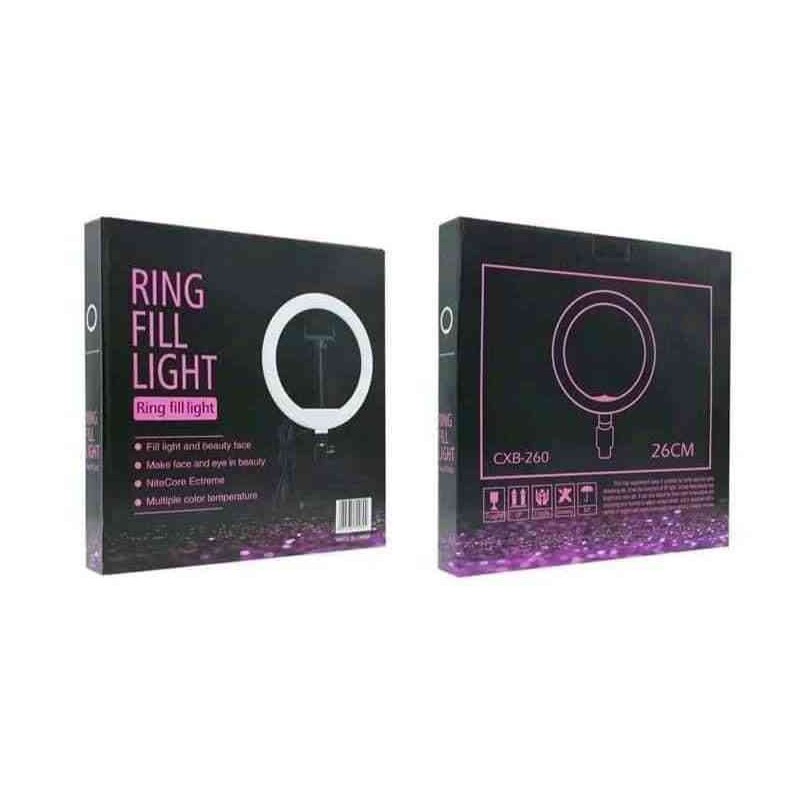 ANELLO DA ILLUMINAZIONE RING FILL LIGHT 10 26CM LED CXB-260