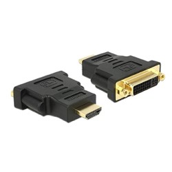 ADATTATORE SPINA HDMI 19PIN A PRESA DVI-D DUAL LINK 24+5 DORATO