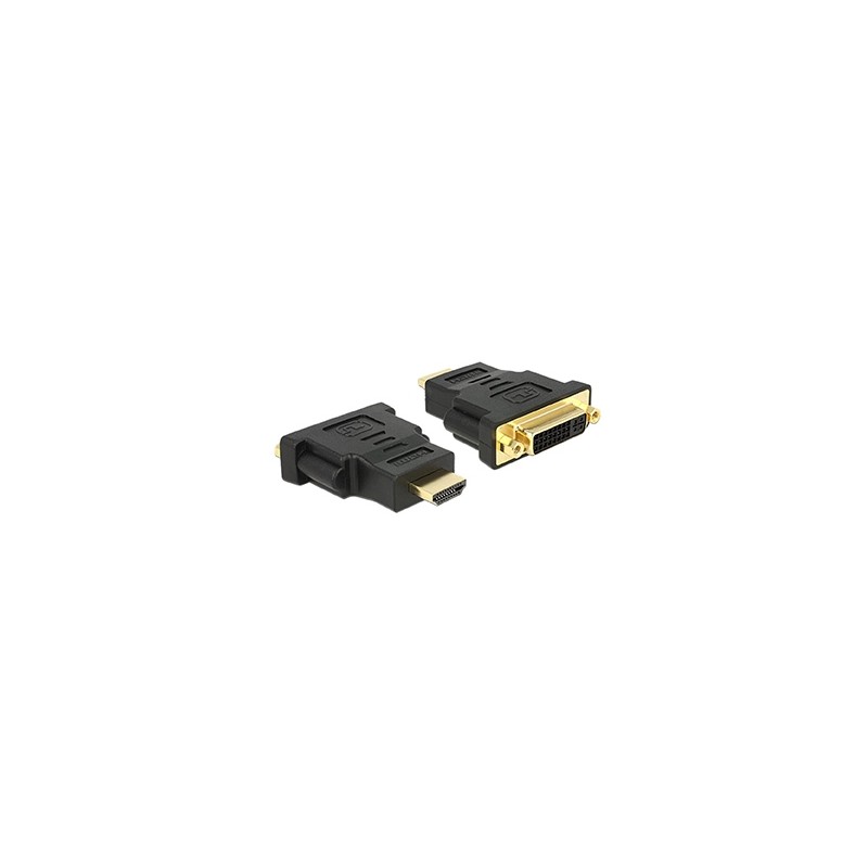 ADATTATORE SPINA HDMI 19PIN A PRESA DVI-D DUAL LINK 24+5 DORATO