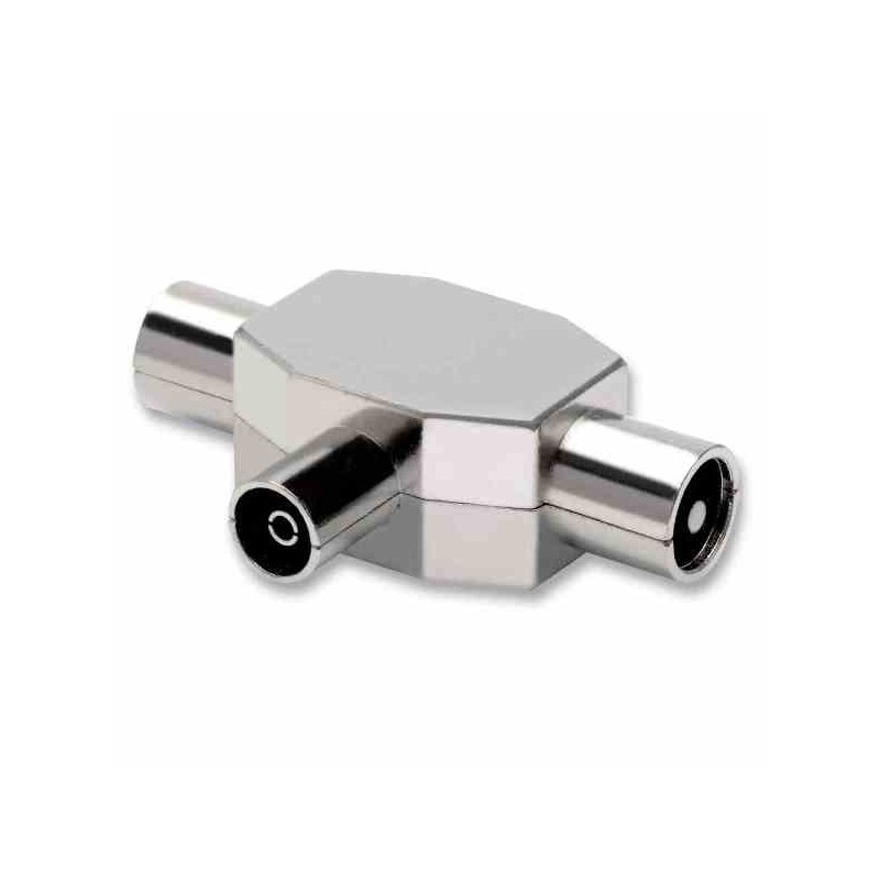 ADATTATORE DISTRIBUTORE INDUTTIVO SEGNALE ANTENNA 2 SPINE 1 75OHM IEC RF92