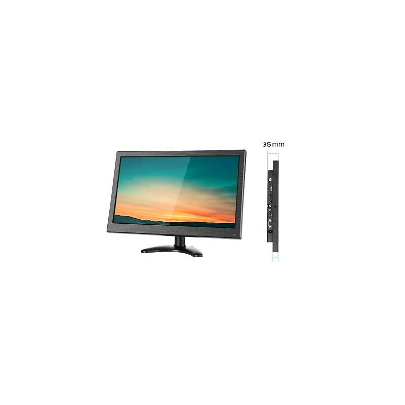 MONITOR 133 HD PER TELECAMERE DISPLAY LED HDMI-VGA-BNC-USB-AV