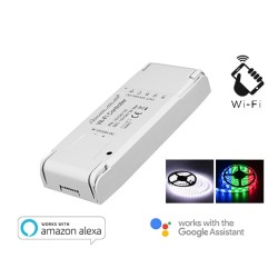CONTROLLER STRISCE LED WIFI 12-24V RGB + WHITE AS-SL1