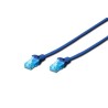 CAVO DI RETE DRITTO NON SCHERMATO CAT5E 3 MT BLU DK1512030B
