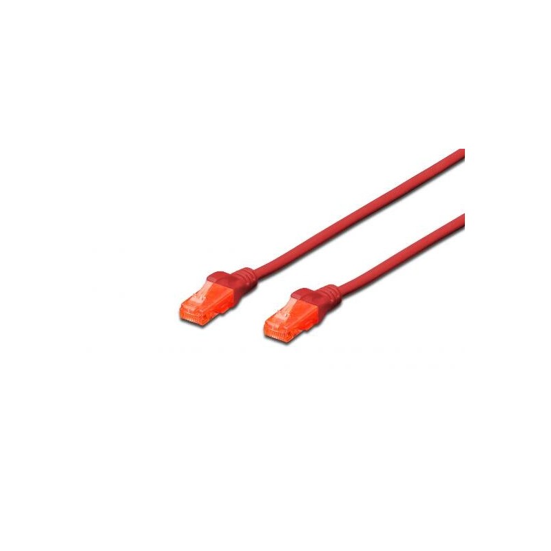 CAVO DI RETE DRITTO NON SCHERMATO CAT6E 2 MT ROSSO DK1614020R