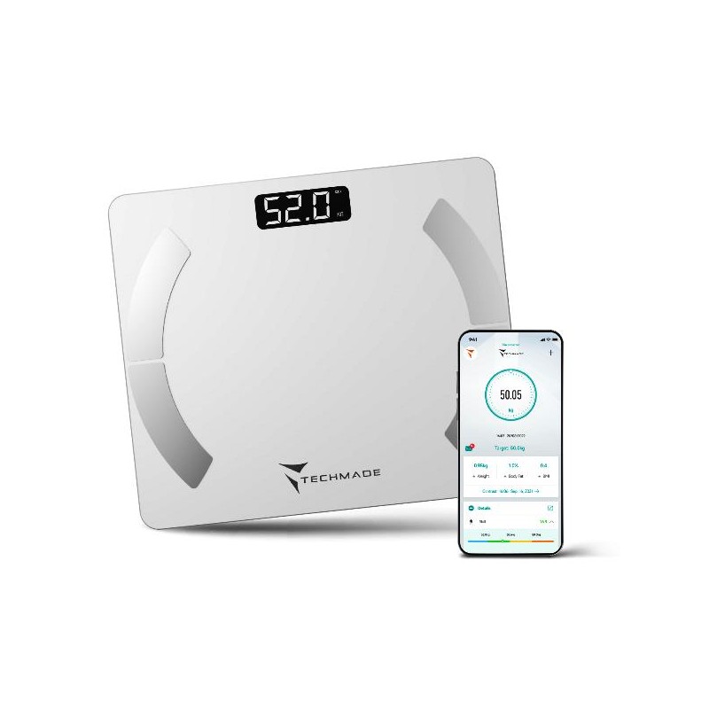 BILANCIA PESAPERSONE SMART DIGITALE ELETTRONICA - BIANCA TM-SCALE-WH