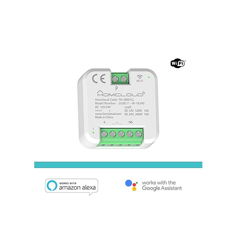 MODULO PULSANTE REL WI-FI 1224V - 1 CANALE DA INCASSO TN-SBM1CL