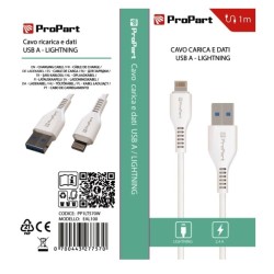 CAVO LIGHTNING - USB TIPO-A PP1LT570W EAL100 1MT BIANCO