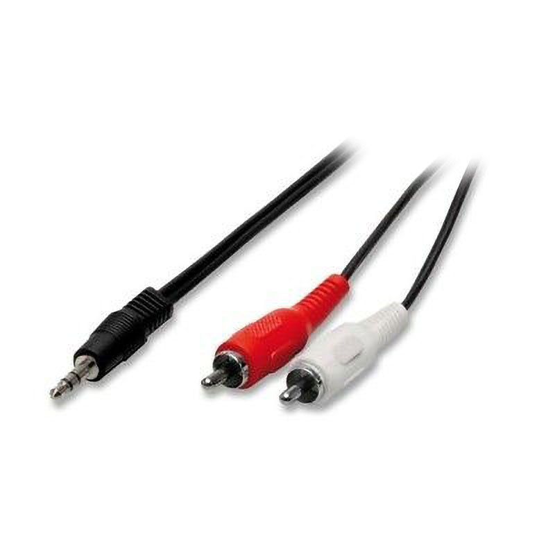 ADATTATORE CAVO AUDIO SPINA JACK 35 STEREO + 2 SPINE RCA 15 204