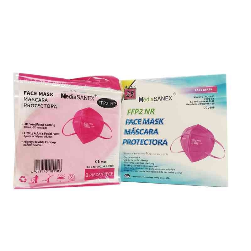 MASCHERINA PROTETTIVA FFP2 CTPL-0020 TIFFANY APSMAMDX0002 - CONF 25 PEZZI FUCSIA