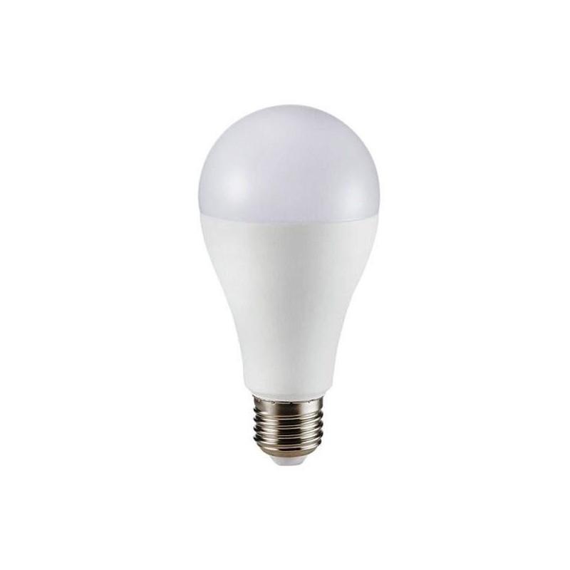 LAMPADINA A LED TERMOPLASTICO 17W E27 A65 200GR IP20 2700K BIANCO CALDO 214456