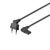 CAVO ALIMENTAZIONE EURO POWER PLUG 2 POLI M 90GR-C7F 90GR EC1917 18MT