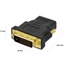 ADATTATORE SPINA DVI-D A PRESA HDMI MASCHIO 24+1 EC1371